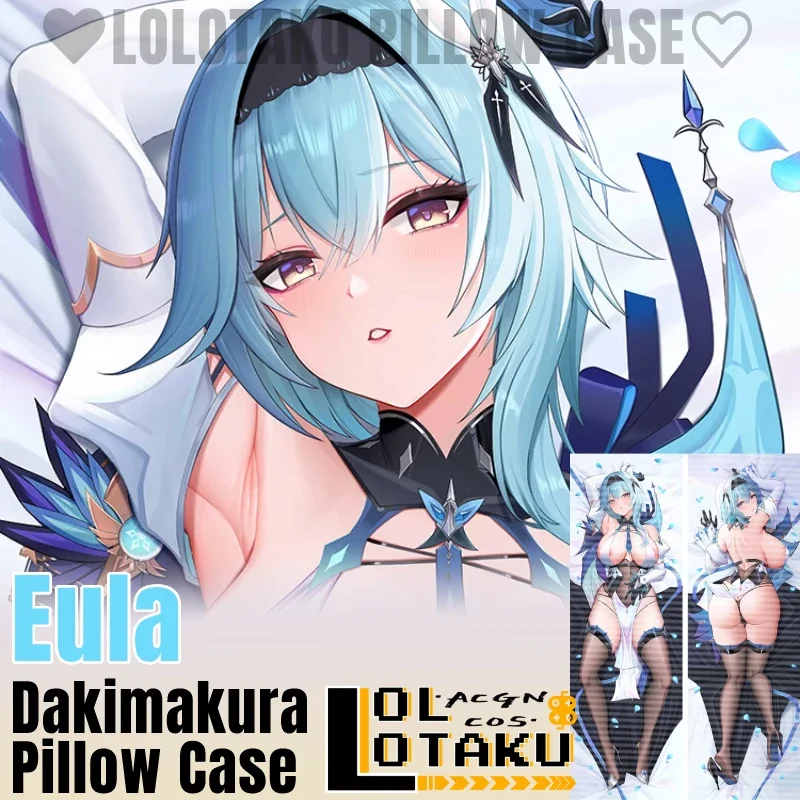 Body Pillow Cover - Eula Dakimakura Genshin Impact Sexy Pillowcase