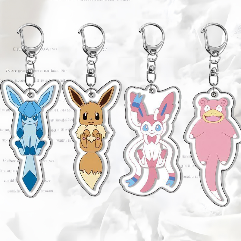 Anime Merchandise Bag - Eevee Double Sided Key Chain Ash
