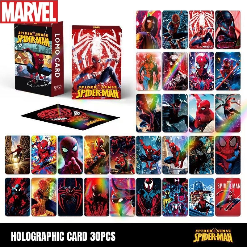 Anime Merchandise Men - Anime merchandise Spider-Man laser flash card