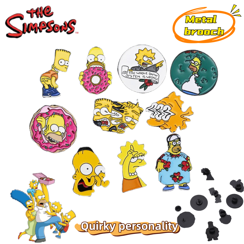 Unique Anime Merchandise - The Simpsons Anime Merchandise Cartoon Metal