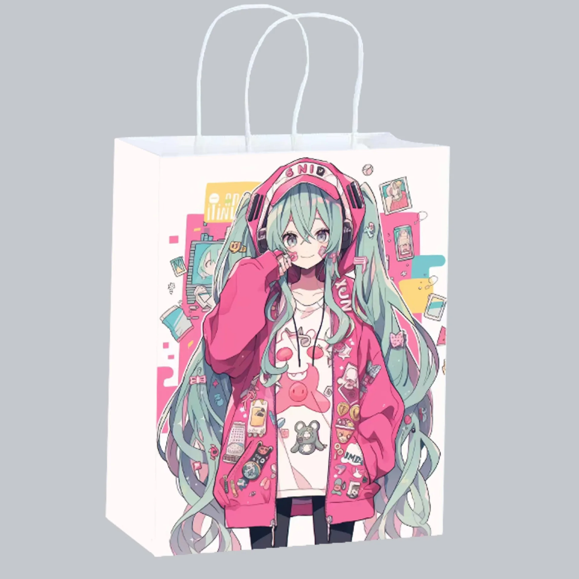 Cute Anime Hatsune Miku Paper  - Anime Merchandise Bag review and price
