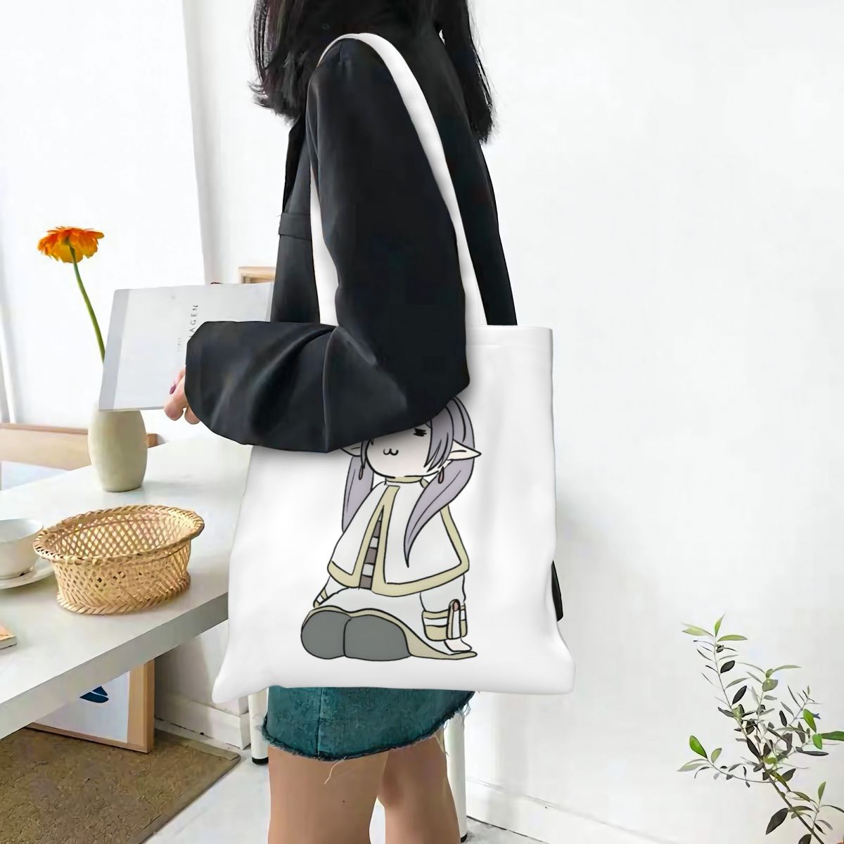 Frieren Beyond Journey's End A - Anime Tote Bag review and price