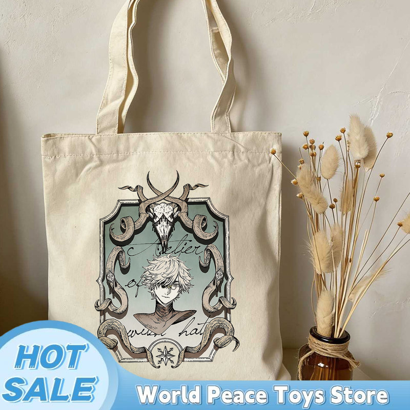 Japanese Witch Hat Atelier Can - Anime Tote Bag review and price