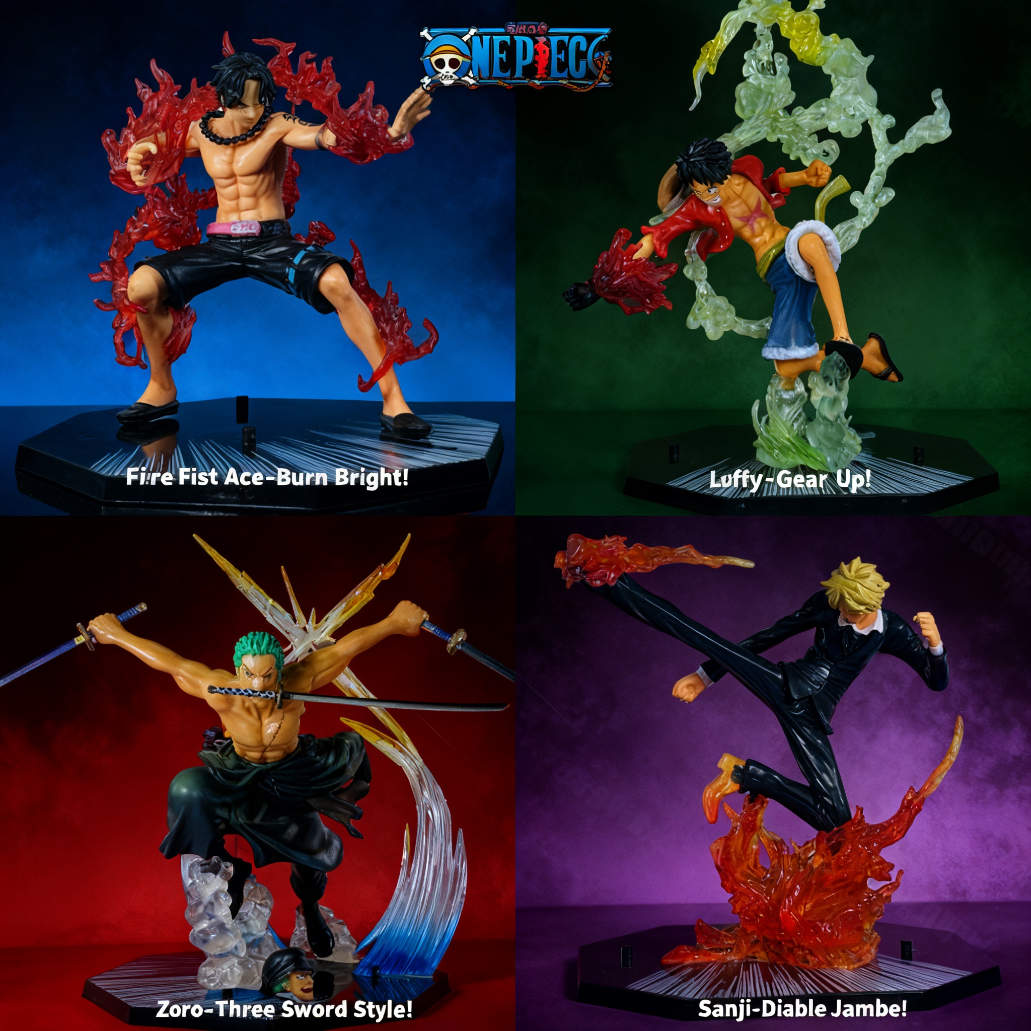 One Piece Anime Luffy Ace Sanj - Anime One Piece Merchandise review and price