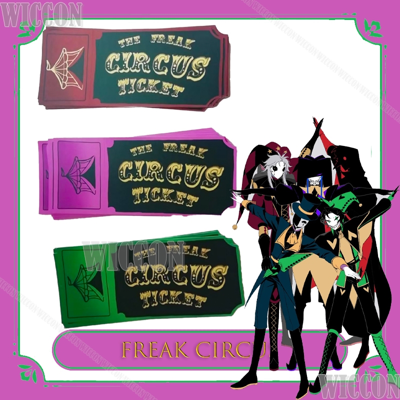 Freak Circus Ticket Card Red G - Anime Merchandise Women review and price