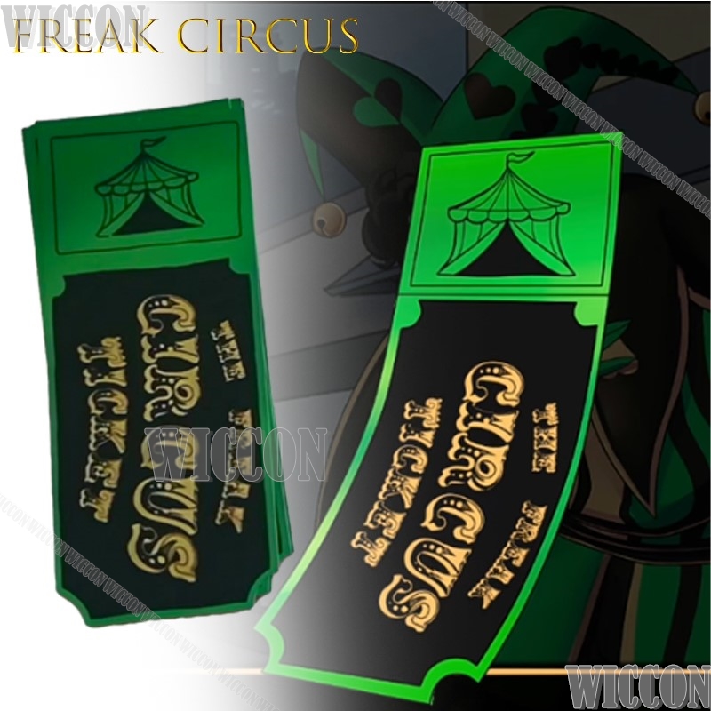 Freak Circus Ticket Card Red G - Anime Merchandise Women review and price