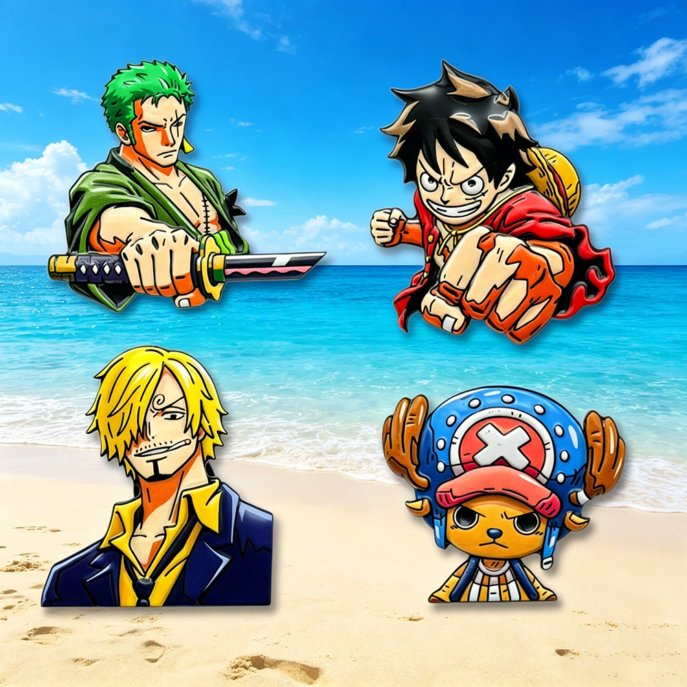 4pcs ONE PIECE Cartoon Charact - Anime One Piece Merchandise review and price