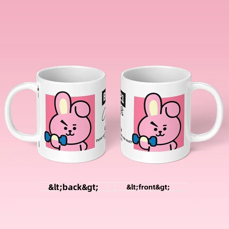 BT21 cartoon cute ceramic mug  - Anime Merchandise Women review and price
